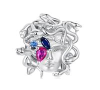 ZUOHUI Ciondoli Medusa in argento Sterling S925 for braccialetti Pandora, regali fai da te for donne, mamme, sorelle (compleanno, San Valentino)