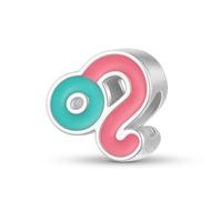 ZUOHUI Ciondolo con perlina a forma di goccia d'olio colorata con 12 costellazioni in argento sterling 925 da donna, for bracciale Pandora(Leo)