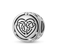 ZUOHUI Ciondolo con perlina a forma di nodo celtico della maternità in argento sterling 925 da donna for bracciale Pandora