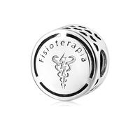 ZUOHUI Ciondolo con perline scheletrizzate professionali della serie portoghese in argento sterling 925 - Compatibile con braccialetti Pandora, Biagi, Troll, Chamilia. Regalo di gioielli fai da te for