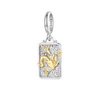 ZUOHUI Ciondolo da donna con 12 simboli dello zodiaco in argento Sterling 925 for la creazione di gioielli - Accessori fai da te unici con perline for bracciali e collane | Regalo for compleanni, fest