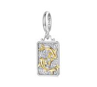 ZUOHUI Ciondolo da donna con 12 simboli dello zodiaco in argento Sterling 925 for la creazione di gioielli - Accessori fai da te unici con perline for bracciali e collane | Regalo for compleanni, fest