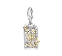 ZUOHUI Ciondolo da donna con 12 simboli dello zodiaco in argento Sterling 925 for la creazione di gioielli - Accessori fai da te unici con perline for bracciali e collane | Regalo for compleanni, fest