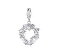 ZUOHUI Ciondolo in argento Sterling Albero della vita - Perlina fai da te S925 for bracciali e collane, regalo for donne, mogli e mamme, regalo di Natale, compleanno e San Valentino