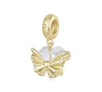 ZUOHUI Perline Charm 925 Argento Sterlino Pigna Farfalla Autunno for Pandora