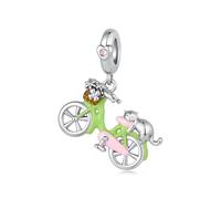 ZUOHUI Perline Charm Gatto Bus Rosa in Rame Placcato for Pandora Bracciale