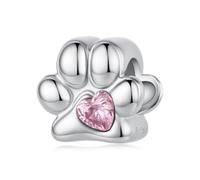 ZUOHUI Perline Charm Stella Zampa 925 Argento Sterlino for Pandora