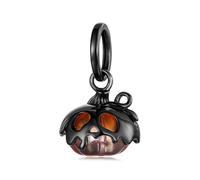 ZUOHUI Perline con ciondolo a forma di zucca e teschio in argento Sterling S925 da donna, compatibili con bracciali e collane Pandora, Biagi, Troll e Chamilia, for la creazione di gioielli fai da te.