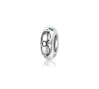 ZUOHUI Perline distanziatrici in argento Sterling S925 con simboli dello zodiaco | 12 ciondoli con costellazioni e zirconi | Creazione di gioielli fai da te e regalo di compleanno for donne (foro da 4