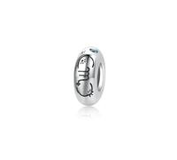 ZUOHUI Perline distanziatrici in argento Sterling S925 con simboli dello zodiaco | 12 ciondoli con costellazioni e zirconi | Creazione di gioielli fai da te e regalo di compleanno for donne (foro da 4