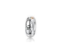 ZUOHUI Perline distanziatrici in argento Sterling S925 con simboli dello zodiaco | 12 ciondoli con costellazioni e zirconi | Creazione di gioielli fai da te e regalo di compleanno for donne (foro da 4