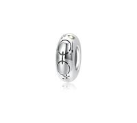 ZUOHUI Perline distanziatrici in argento Sterling S925 con simboli dello zodiaco | 12 ciondoli con costellazioni e zirconi | Creazione di gioielli fai da te e regalo di compleanno for donne (foro da 4