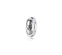 ZUOHUI Perline distanziatrici in argento Sterling S925 con simboli dello zodiaco | 12 ciondoli con costellazioni e zirconi | Creazione di gioielli fai da te e regalo di compleanno for donne (foro da 4