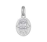ZUOHUI S925 Sterling Silver Virgin Mary Evil Eye Charm Perlina fai da te for bracciali e collane, Regalo sentimentale for donne, moglie, madre(BSC1234)