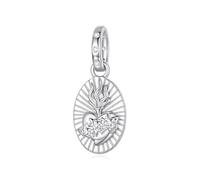 ZUOHUI S925 Sterling Silver Virgin Mary Evil Eye Charm Perlina fai da te for bracciali e collane, Regalo sentimentale for donne, moglie, madre(BSC1232)