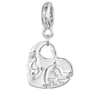 ZUOHUI Set de Perles Charm ur Amour 925 Argent Sterligne pour Pandora | Love Bird Lucchetto Chiave Sterlino compatibile con Troll Biagi Chamilia Bracciale Perline DIY Gioielleria Regalo for Lei
