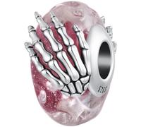 ZUOHUI Set di Charm Halloween 925 Argento Sterlino for Pandora | Gothic compatibile con Troll Biagi Chamilia Bracciale Ragno Teschio Cattedrale Perline Regalo for Lei