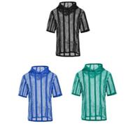 ZUOLAIYIN Breathable Men Solid Color Mesh T Shirt Comfort for Every Day, 3*nero+verde fluorescente+rosso, L