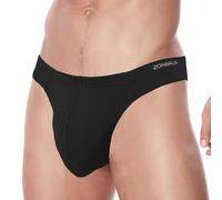 ZUOLAIYIN String Tanga da Uomo Uomini Strings Slip da Uomo Slip Sexy per Uomo G-String Grande Protuberanza Nuovo Bambù Nero Rosso, M