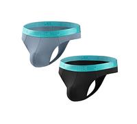 ZUOLAIYIN String Tanga da Uomo Uomini Strings Slip da Uomo Slip Sexy per Uomo G-String Grande Protuberanza Nuovo Bambù Nero Rosso, M