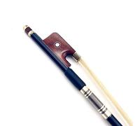 ZUOMO 1 Pezzi Forti Bruno Viola In Fibra Di Carbonio Nero, Equieto Del Porto A Piobino Bianco, Rana Di Legno Di Serpente Arco violino standard