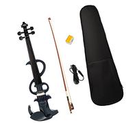 ZUOMU Solidwood Electric 4/4 Violin Set Raccordi In Ebano Con Arco Brazilwood + Rosin + Bridge + Custodia Rigida Per Violino Set per violino standard (Color : 1)