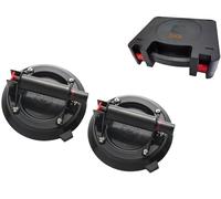 ZUOS Ventose in vetro da 20,3 cm per sollevare vetri grandi, (120 kg), resistenti ventose industriali per sostituire parabrezza, piastrelle, granito, pavimenti, 2 pezzi