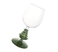 zuousxbs Albero Natalizio Stelo Vano Vino Vetro Elegante Gambo Alto Gambo Bevande Decorative Per Feste Usi Flauto Champagne