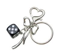 zuousxbs Dadi Alla E Portachiavi Tinalchine Bowknot Fascino Del Telefono Sospeso Alla Per Takeyring Borse A Pendente Walley E