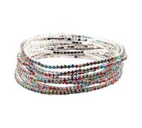 zuousxbs Elegante Bracciale Per Gemme Color Bracciali Elastici In In Per Feste Feste E Celebrazioni Bracciale Tallone Cristallino