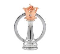 zuousxbs Elegante Portachiavi Internazionale a Forma di Scacchi, con Regina e re, Portachiavi 3D Fatto a Mano per Gli Amanti degli Accessori alla Moda