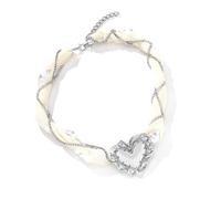zuousxbs Eleganti Perle Per Perle Collana A Maglie Regolabile Styles Francese Girocollo Per Donne Simple Fashion Neck Gioielli Elegante Femminile Elegante