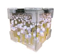 zuousxbs Fai da Te Flower Cube Night Light Set Lampada Personalizzabile per Gli Appassionati di Pensiero e Artigianato Artistico Che abbraccia la creatività