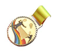 zuousxbs Metal Gold Silver Bronze Award Medalings con Vincitori del Nastro Medalini per Bambini Teens Event Classrooms Office And Sports Badminton Medals