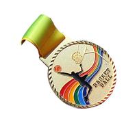 zuousxbs Metal Gold Silver Bronze Award Medalings con Vincitori del Nastro Medalini per Bambini Teens Event Classrooms Office And Sports Badminton Medals