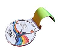 zuousxbs Metal Gold Silver Bronze Award Medalings con Vincitori del Nastro Medalini per Bambini Teens Event Classrooms Office And Sports Badminton Medals