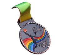 zuousxbs Metal Gold Silver Bronze Award Medalings con Vincitori del Nastro Medalini per Bambini Teens Event Classrooms Office And Sports Badminton Medals