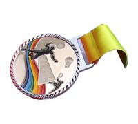 zuousxbs Metal Gold Silver Bronze Award Medalings con Vincitori del Nastro Medalini per Bambini Teens Event Classrooms Office And Sports Badminton Medals