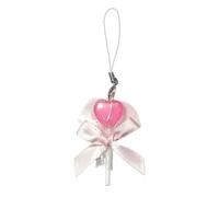 zuousxbs Tornario In Lega Acrilica A Mano A Mano/cuore Candy Stick Telefall Ciondolo A Pendente A A Accessorio Decorazione Portachiavi