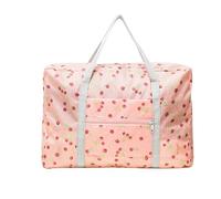 ZuoXun Bolsa de viaje Grande Bolsas De Almacenamiento De Equipaje De Gran Capacidad para Mujeres Impermeables Bolsas De Viaje Plegables De Nylon, Cereza Rosa, A