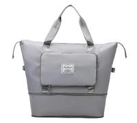 ZuoXun Bolsa de viaje Grande Moda Bolsa De Viaje Grande para Mujeres Bolsas De Bolsas De Cabina Oxford Bolsa Impermeabile, Grigio, A