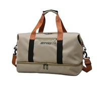 ZuoXun Bolsa de viaje grande Moda Nuovo Mochila De Viajes De Campamento Multifuncional Bolsa De Gimnasia De Hombro Grande-Caqui