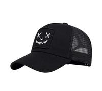 ZuoXun Hombres Mujeres Sonreír Cara Bordado Gorras De Béisbol De Verano Sombrero De Sol Al Aire Libre, Nero , A