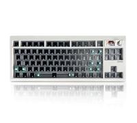 ZUOYA GMK87 TKL Kit tastiera meccanica con schermo TFT e manopola, BT5.0/2.4Ghz/Type C Tri Mode Barebones Keyboard VIA programmabile RGB HotSwap Guarnizione Mount Custom Barebones Kit fai da te per