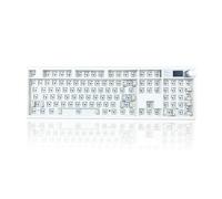 ZUOYA Kit tastiera meccanica GMK104 full size con schermo e manopola, VIA programmabile HotSwap wireless BT5.0/2.4G/Tipo-C con guarnizione montata PCB personalizzata Barebones Kit fai da te Tastiera