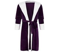 ZUOZUIYQ Abito da Donna da Donna, Morbido e soffice, Accappatoio Invernale, in Peluche, a Maniche Lunghe, con Maniche Lunghe, Abbigliamento da Donna, per la casa, la Camera da Letto, la Spa e