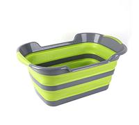 ZUOZUIYQ Bambino pieghevole per bambini non in silicone per accessori da bagno per neonati Forniture per cani e gatti - Verde senza gocciolamento