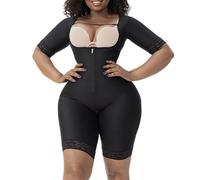 ZUOZUIYQ Body Completo da Donna Post Intervento Chirurgico Lipo Compressione Fase 1 Faja Pancia Clessidra Shapewear Parte Superiore del Braccio Busto Aperto