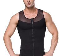 ZUOZUIYQ Canotta Modellante da Uomo con Cerniera Aperta a Busto, Body per Il Controllo della Pancia, Compressione corporea, Canotta Snellente