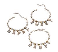 ZUOZUIYQ Elegante Collana per Gatti Perle Artificiali con Collare per Animali Domestici di Strass per Lettere di Strass